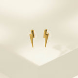 Bolt Charm Stud Earrings