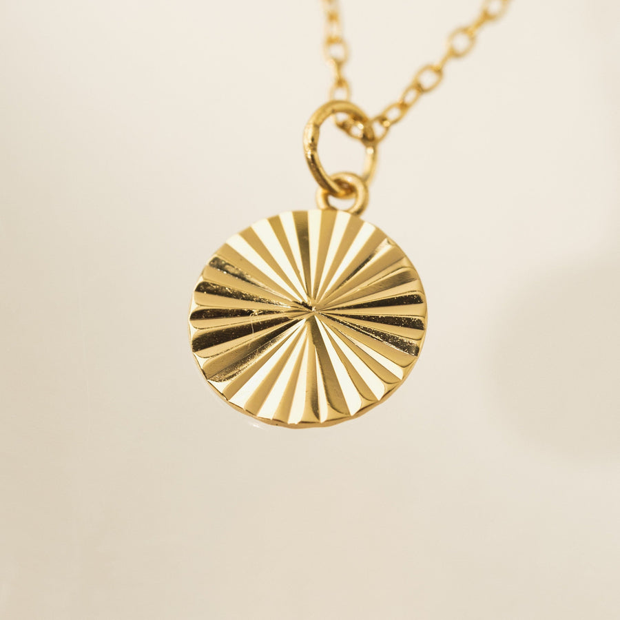 Coin Fluted Necklace