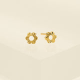 Daisy Fluted Stud Earrings