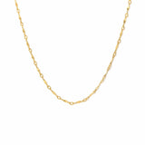 Dapped Bar Chain Gold-Filled Necklace