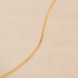 Mini Curb Chain Necklace Sample - Final Sale