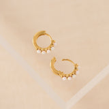 Opal 11mm Huggie Hoop Earrings Sample - Final Sale