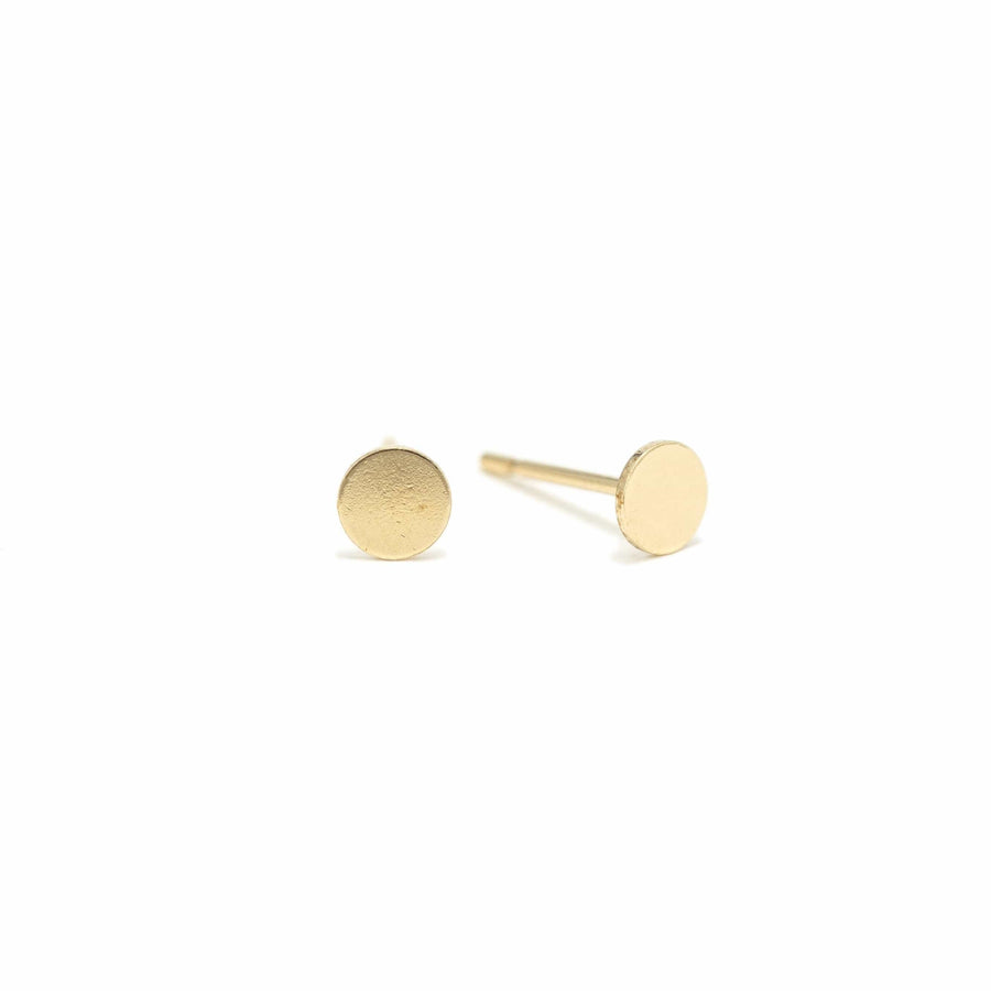 Disc Gold-Filled Stud Earrings