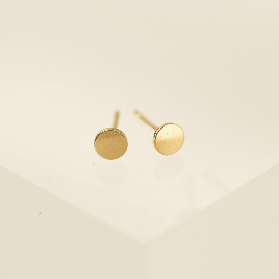 Disc Gold-Filled Stud Earrings