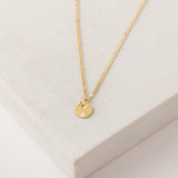 Everly Circle Necklace Gold