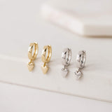 Everly Heart Huggie Hoop Earrings