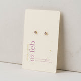 February Kaleidoscope Birthstone Stud Earrings