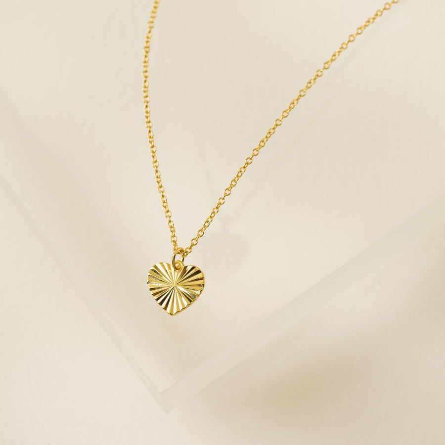 Heart Fluted Necklace