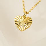 Heart Fluted Necklace