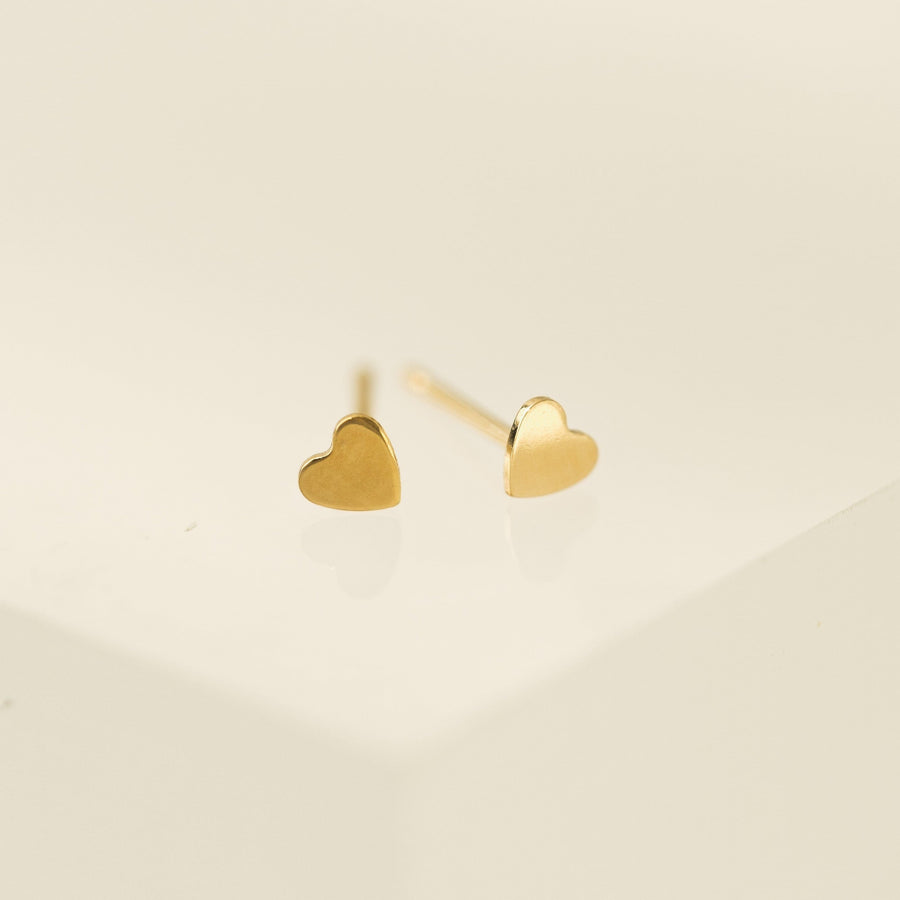 Heart Gold-Filled Stud Earrings