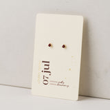 July Kaleidoscope Birthstone Stud Earrings