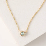 August Kaleidoscope Birthstone Necklace