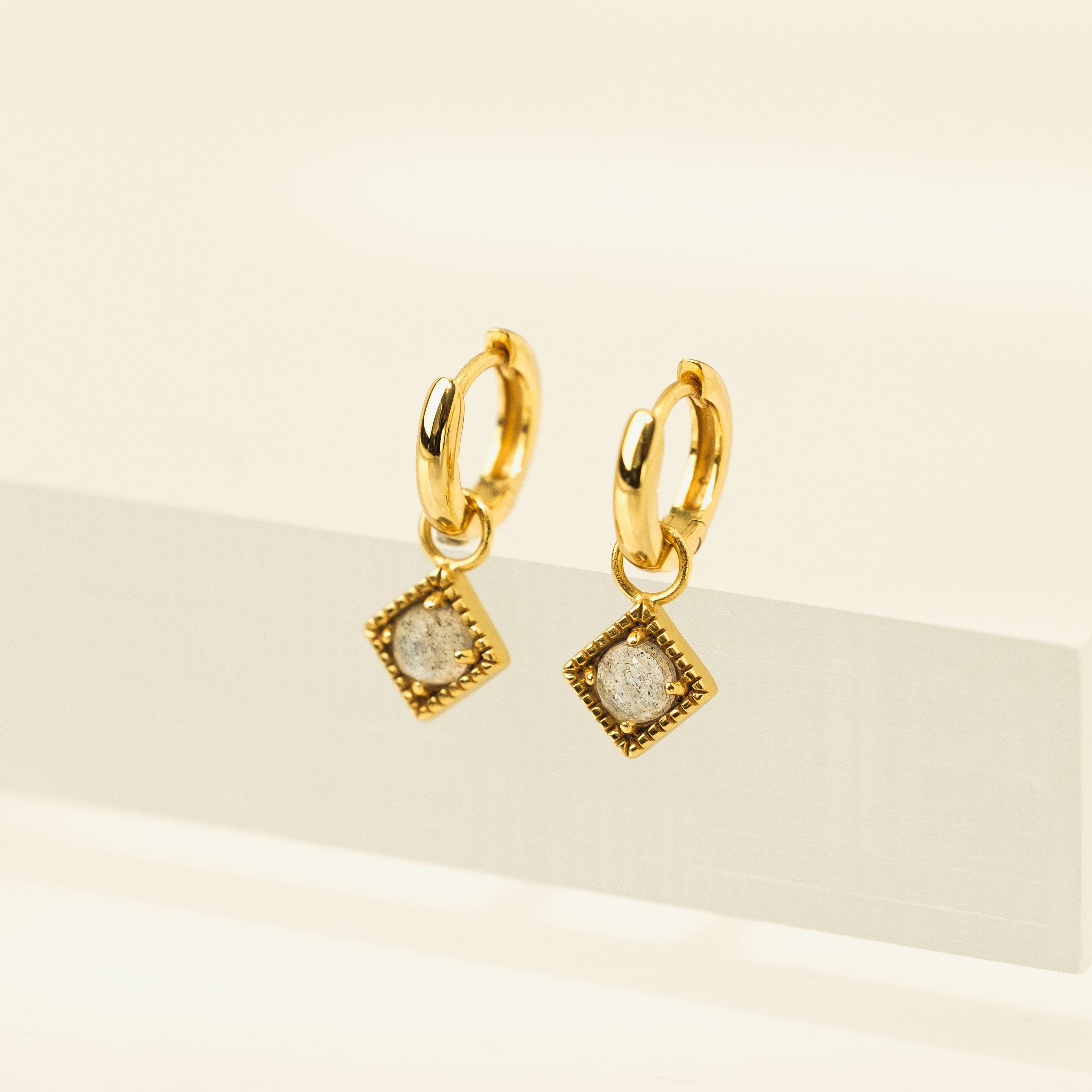 Eclipse Huggie Drop Hoop Earrings