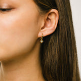Eclipse Huggie Drop Hoop Earrings