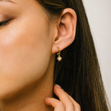 Eclipse Huggie Drop Hoop Earrings