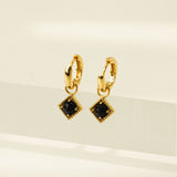 Eclipse Huggie Drop Hoop Earrings