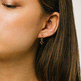 Eclipse Huggie Drop Hoop Earrings