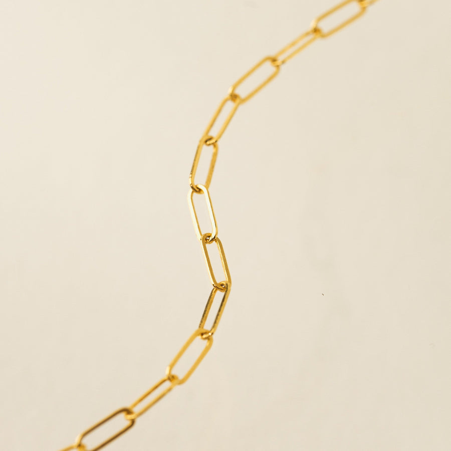 Paperclip Chain Gold-Filled Necklace