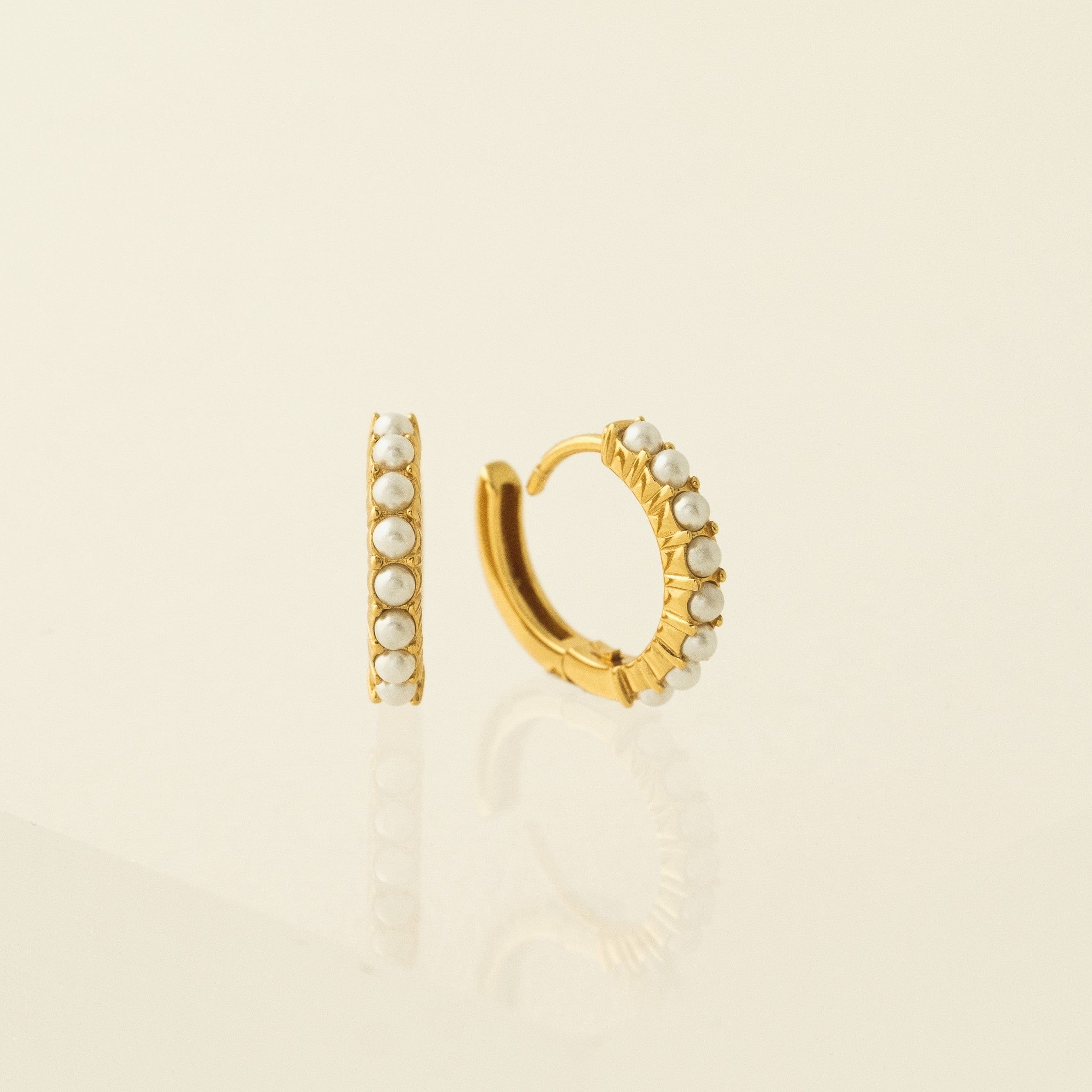 Pearl 15mm Hoop Earrings – Lover's Tempo