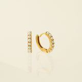 Pearl 15mm Hoop Earrings