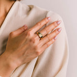 Rectangle Fluted Signet Ring
