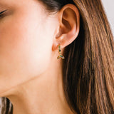 Riot Rainbow Drop Hoop Earrings