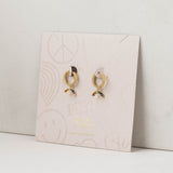 Riot Rainbow Drop Hoop Earrings