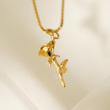 Rose Charm Necklace