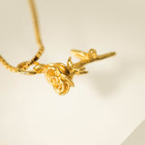 Rose Charm Necklace