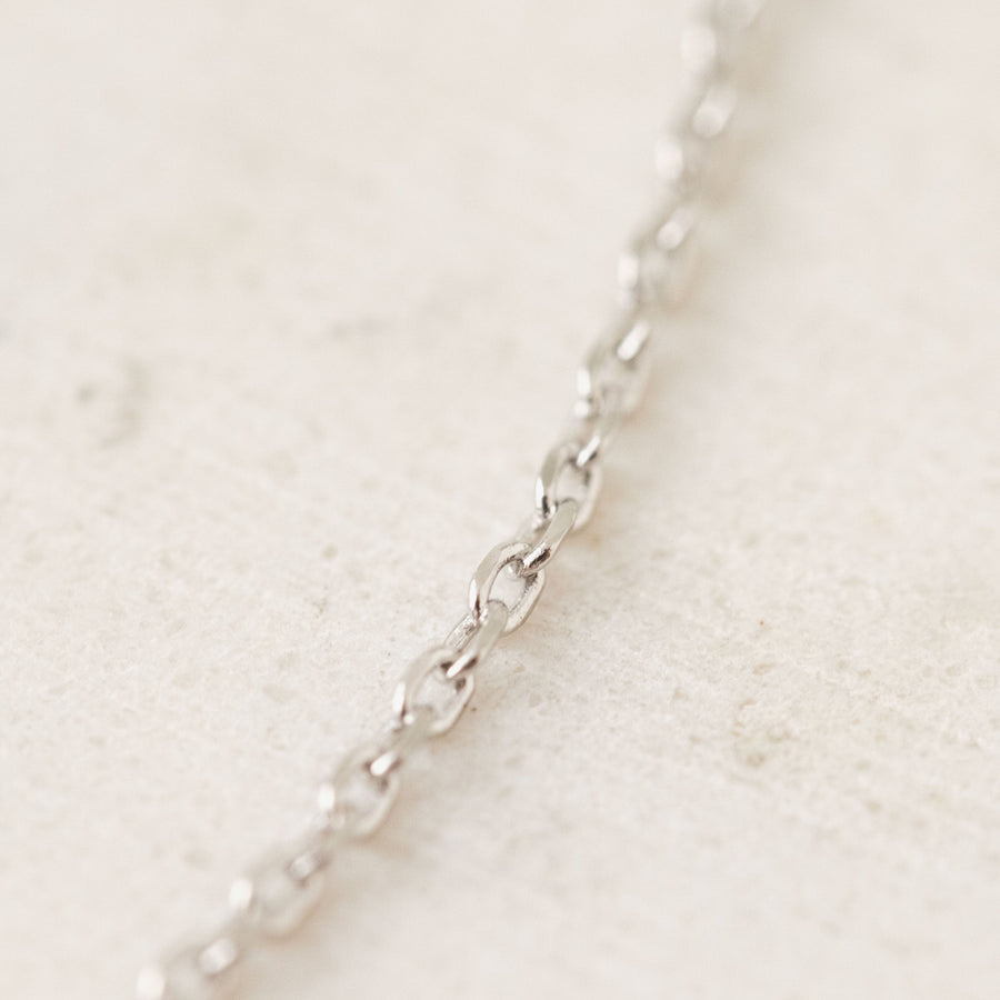 Silver Sincerely Yours Initial Necklace