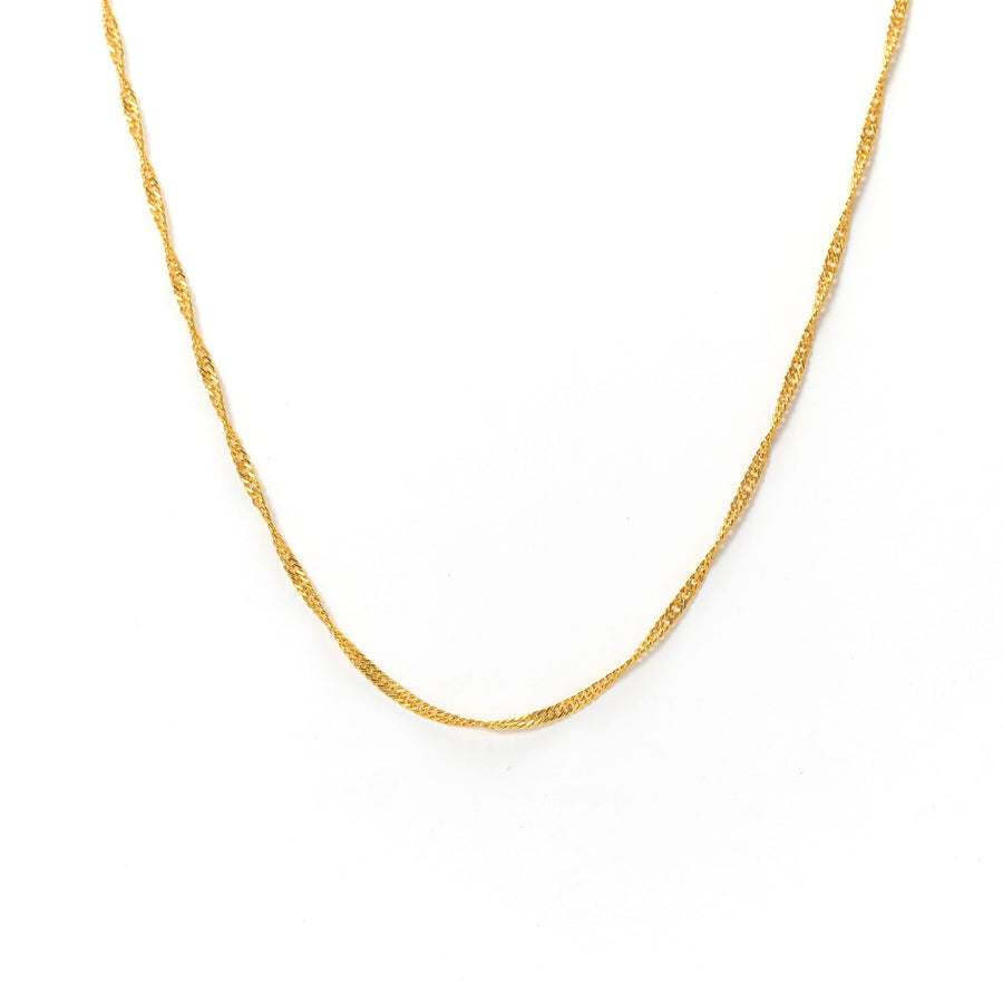 Singapore Chain Gold-Filled Necklace