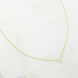 Solitaire Necklace Gold
