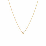 Solitaire Necklace Gold