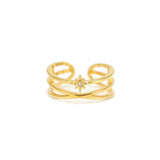 Starburst Double Band Fortuna Ring