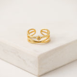 Starburst Double Band Fortuna Ring