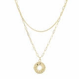 Sunburst Layered Necklace
