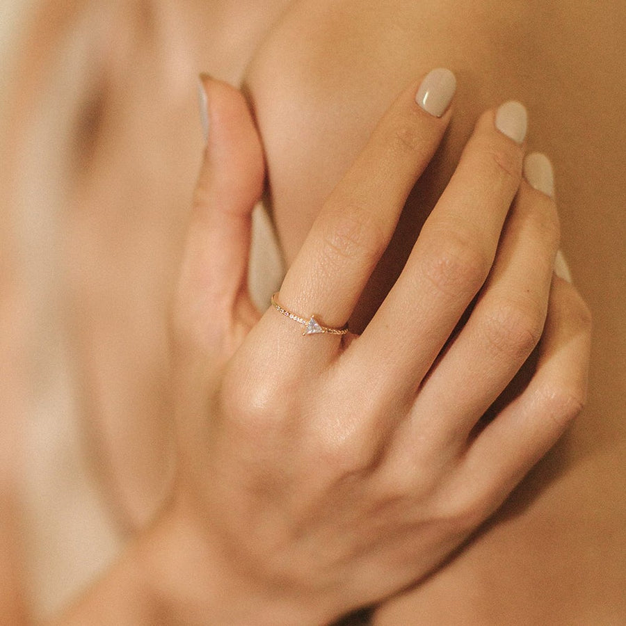 On Point Ring Gold Size 6